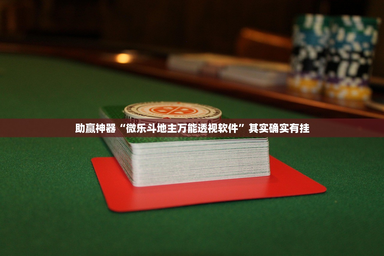 助赢神器“微乐斗地主万能透视软件”其实确实有挂