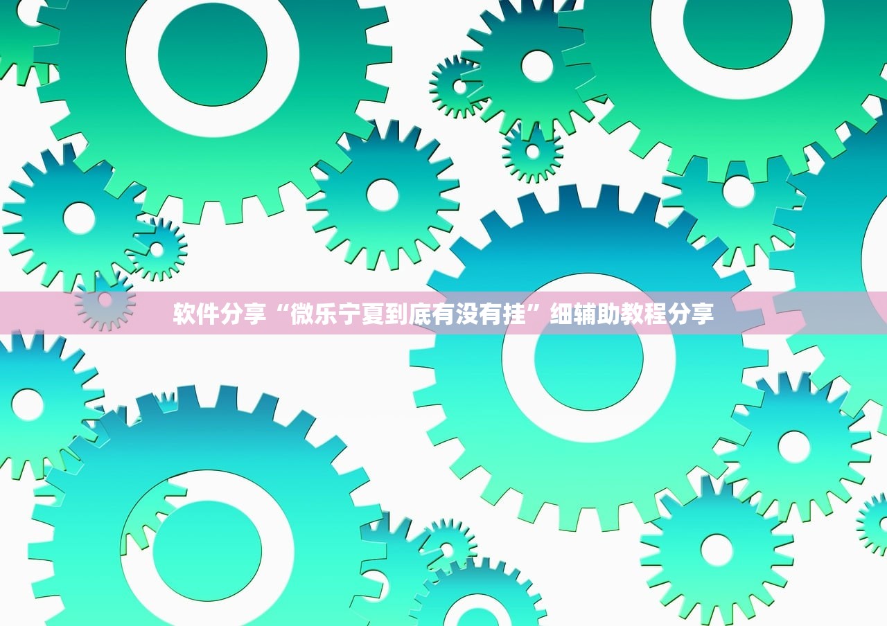 软件分享“微乐宁夏到底有没有挂	”细辅助教程分享