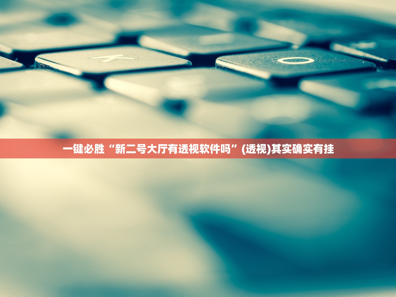 一键必胜“新二号大厅有透视软件吗”(透视)其实确实有挂