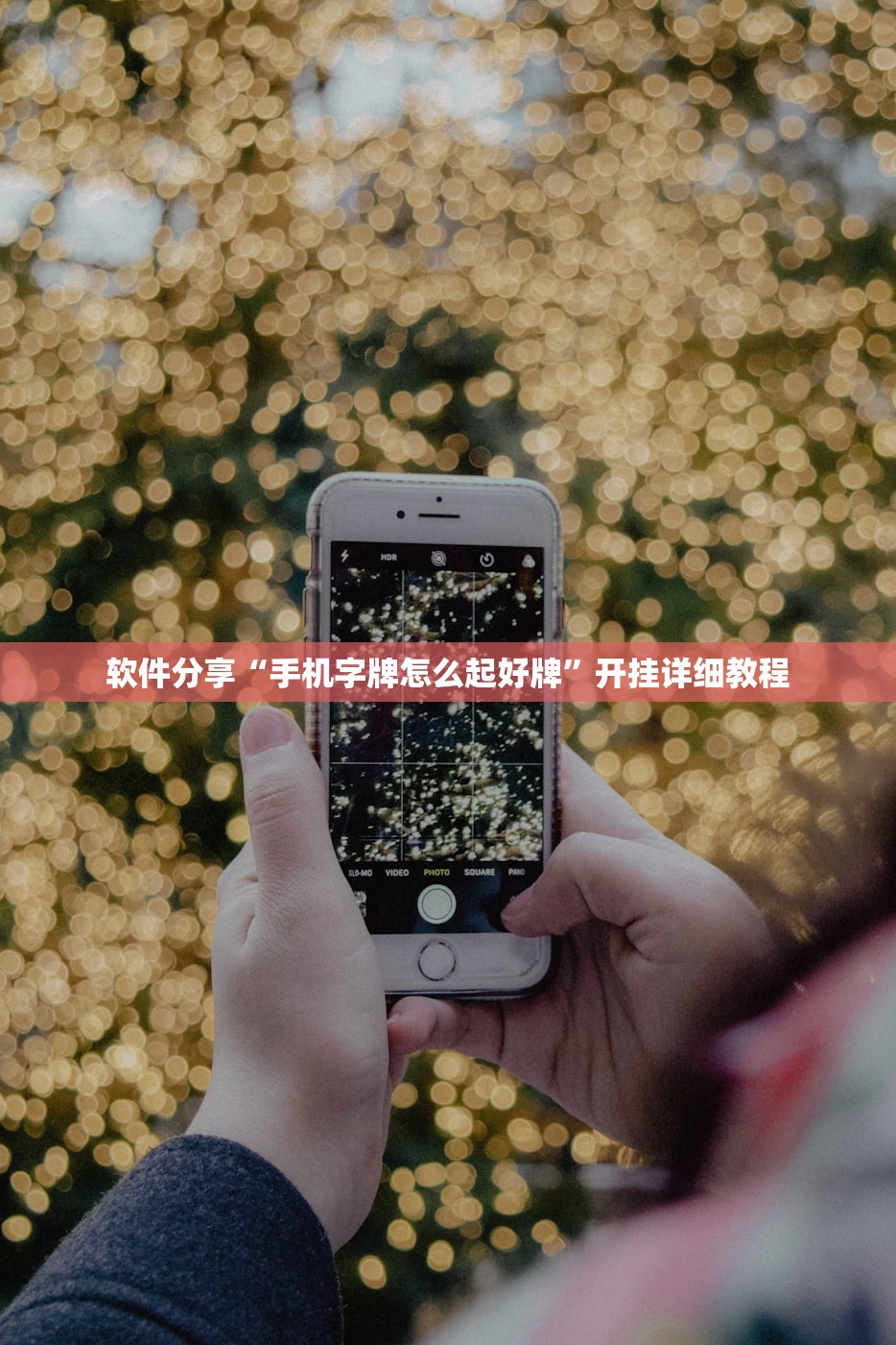 软件分享“手机字牌怎么起好牌	”开挂详细教程