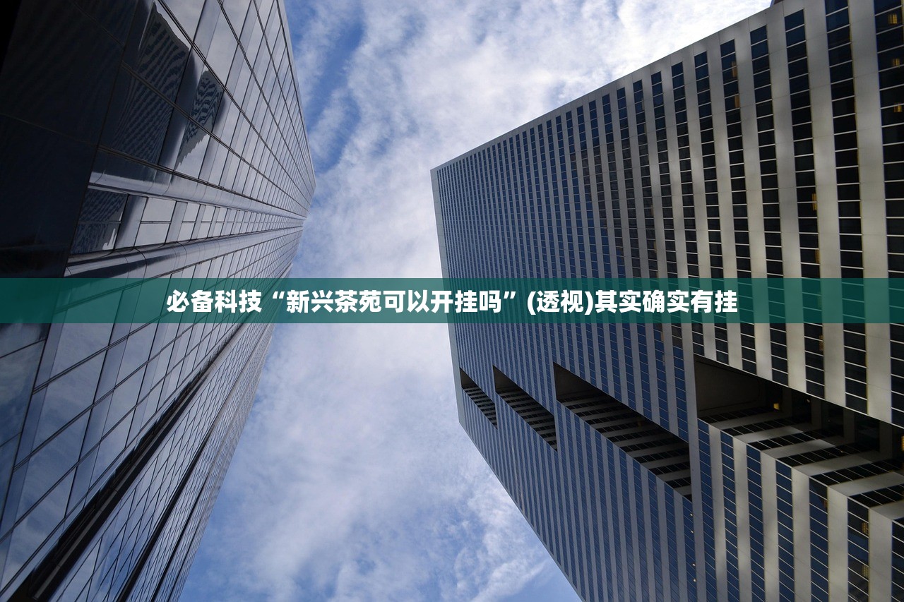 必备科技“新兴茶苑可以开挂吗”(透视)其实确实有挂