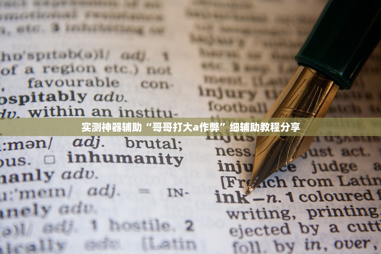 实测神器辅助“哥哥打大a作弊”细辅助教程分享